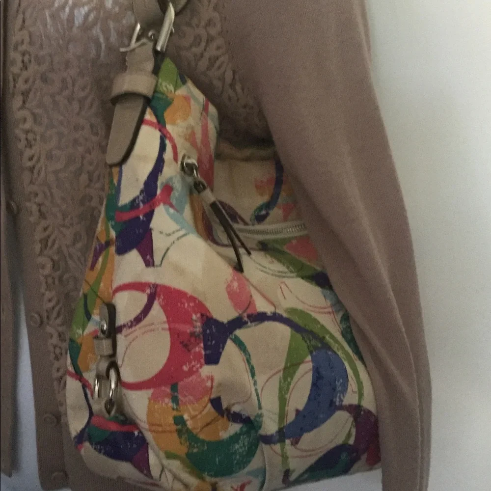 Coach multicolored shoulder bag